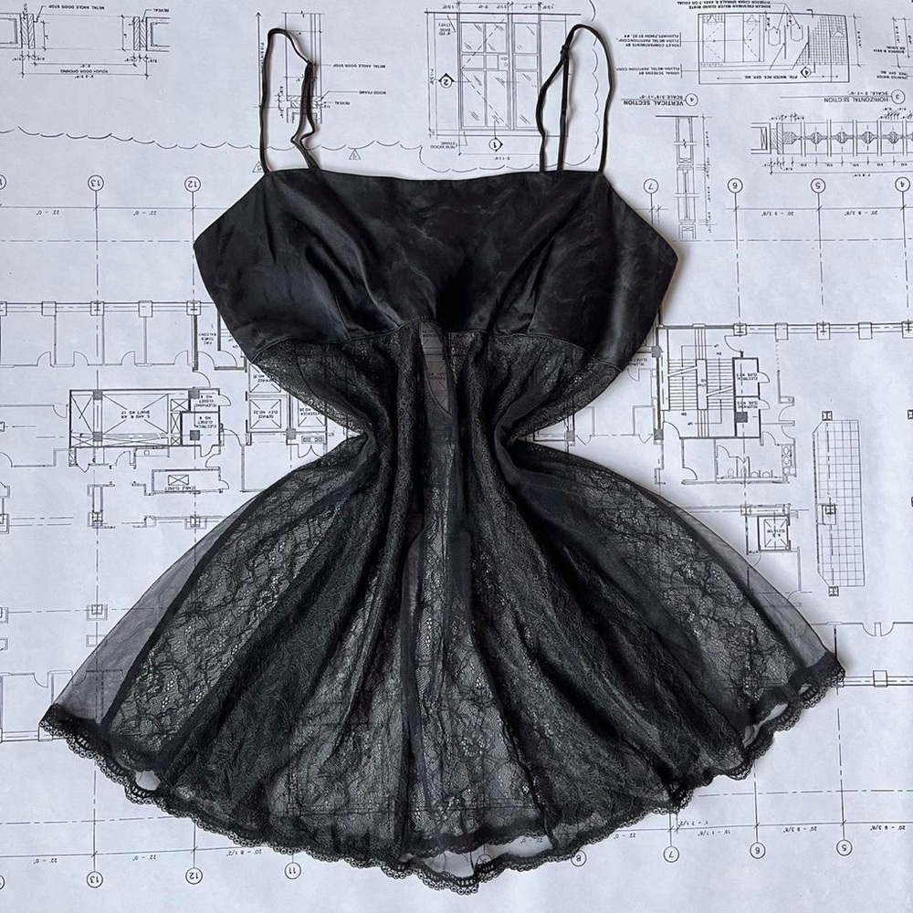 Victoria’s Secret silk black babydoll